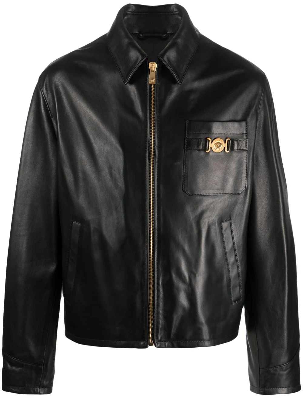 Versace Man Leather Jacket-A Symbol Of 2023 Fearless Fashion - Afghan ...
