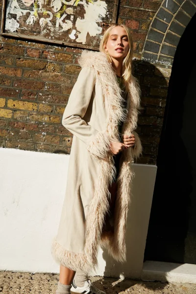 Afghan Coat Womens Urban Outfitters