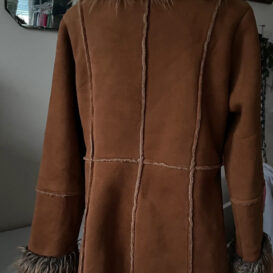 Faux Suede Afghan Coat