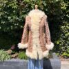 Embroidered Shearling Afghan Coat