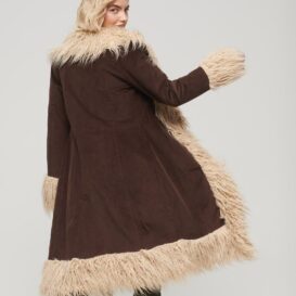 Faux Fur Lined Afghan Coat Superdry