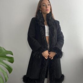 Black Afghan Fur Coat