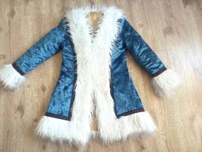 Blue And White Afghan Coats