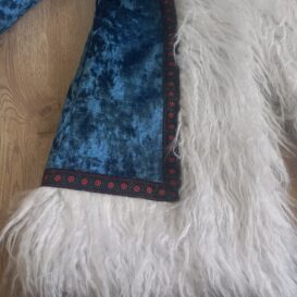 Blue And White Afghan Coats