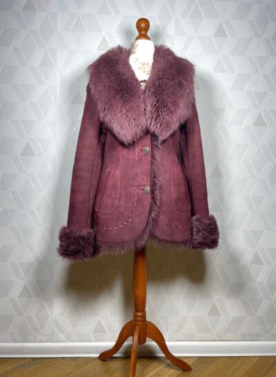 Burgundy Afghan Coat