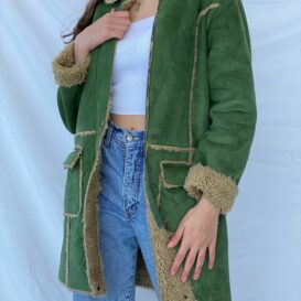 Afghan green coat