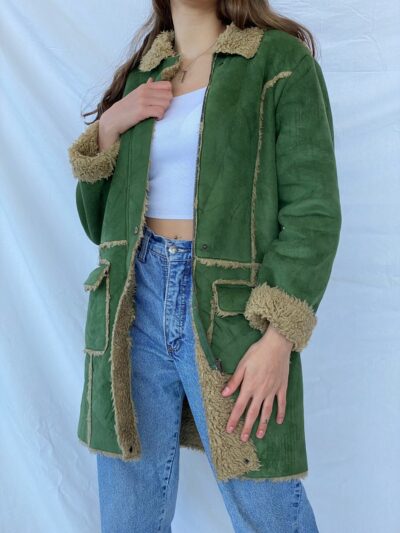 Afghan green coat