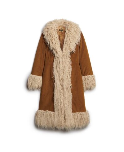 Faux Fur Afghan Coat