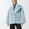 Faux Fur Peacoat