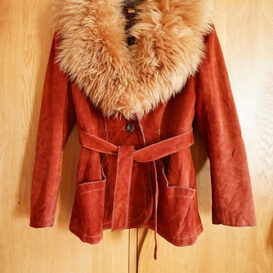 Vintage Suede Afghan Coat