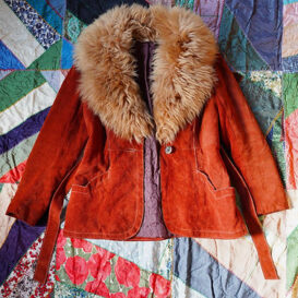 Vintage Suede Afghan Coat