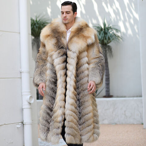 Mens Fur Overcoat