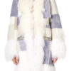 Mixed Patchwork Faux Fur Afghan Coat