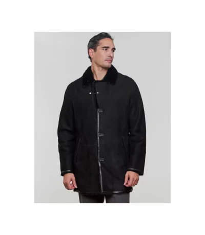 Shearling Sheepskin Coat Mens​