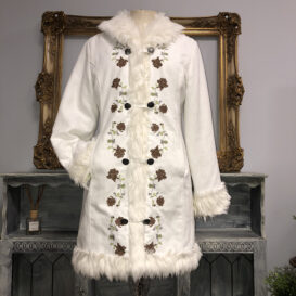 White Afghan Coat