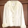 White Afghan Sheepskin Coat