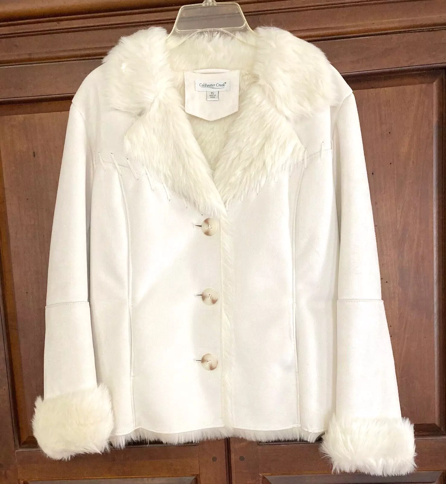 White Afghan Sheepskin Coat