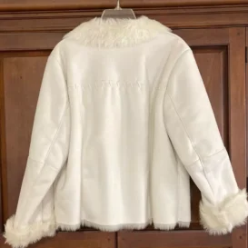 White Afghan Sheepskin Coat