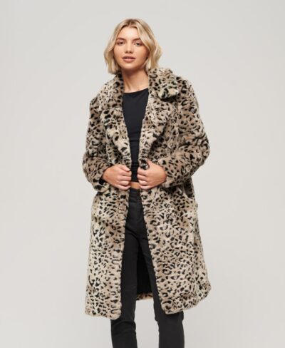 Leopard Print Afghan Coat