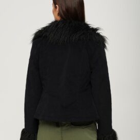 Superdry Afghan Coat Black