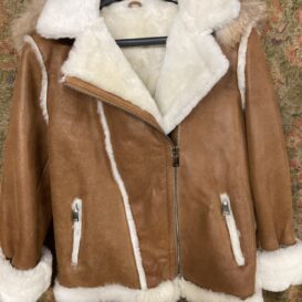 Sandra Sheepskin Coat Antique Frost